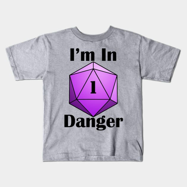 I'm in Danger Kids T-Shirt by Mia Valley